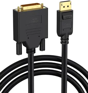 CableCreation DP vers DVI câble DisplayPort vers DVI mâle vers mâle câble adaptateur 1080P @ 60Hz cordon convertisseur Full HD