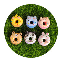 Nouveau joli réaliste beignets artificiels Flatbacks Miniature maison de poupée nourriture Dessert artisanat pour cuisine salle vacances fête décor