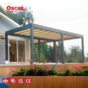 <span class=keywords><strong>Toldo</strong></span> de Patio Cerrado de Aluminio de 24X14 <span class=keywords><strong>con</strong></span> Protección Solar Lateral, Función Eléctrica, Iluminación LED, Pérgola para Jardín Exterior - Product Image 1