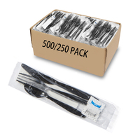Service OEM 100% Plastique PLA Couverts jetables de qualité entièrement compostable Ensemble cuillère fourchette couteau biodégradable