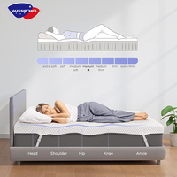 Housse de matelas Queen Size tissu respirant mousse souple mousse à mémoire de forme matelas pour le soulagement des maux de dos