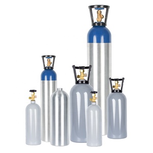 Cilindro de Gas <span class=keywords><strong>CO2</strong></span> de Aluminio DOT-3AA CGA320 de 5 lb y 20 lb con Tubo de Sifón - Product Image 1