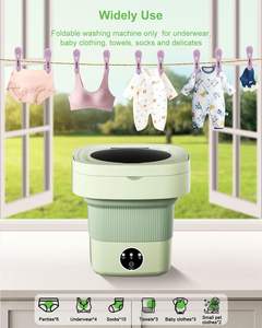 Wholesale 8L Foldable Plastic Washing <b>Machine</b> <b>Portable</b> Socks Underwear Panties Retractable Household Remote Control 3 Models Dry - Product Image 4