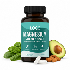 Complesso di magnesio pesante 300 mg glicina acido malico e magnesio citrato capsule per il rilassamento muscolare sedazione del sonno ed energia - Product Image 1
