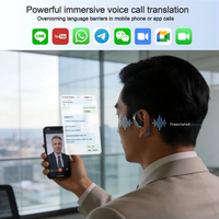 Casque de traduction en temps réel intelligent sans fil AI JL V6.0, 144 langues, affichage numérique, réduction de bruit ENC, étanche IPX-5