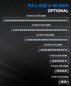 फैक्ट्री डायरेक्ट 10/20/30/40/50 इंच की एलईडी लाइट बार कार बम्पर छत वाली लाइटबार बैरा 4 कार एटव - Product Image 2
