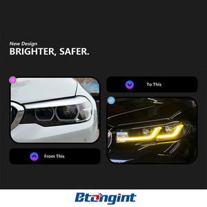 Fari a LED Accessori Auto Adatti per <span class=keywords><strong>BMW</strong></span> Serie 5 G30 2018-2020 Modificati Gruppo Fari Laser Black Knight - Product Image 6