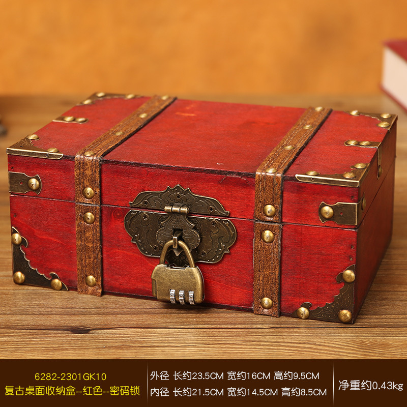 Red small combination lock