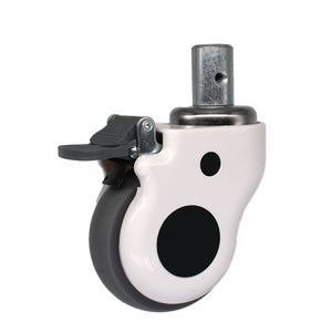 Ruedas para Cama Médica VIMA de 5 Pulgadas (125 mm) con Freno de Vástago TPR y Capacidad de Carga de 110 kg, Certificación EN12532, Ruedas para Camas de Hospital - Product Image 1