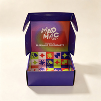 Boîte d'expédition pliante haut de gamme en carton ondulé Kraft personnalisée avec doublure en mousse pour jouets éducatifs pour enfants et kits e-commerce