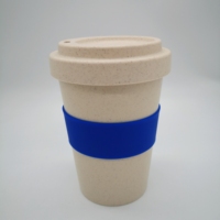 Tasse à café en fibre de bambou 450ml, tasse publicitaire imprimable LOGO, de qualité alimentaire et entièrement respectueuse de l'environnement