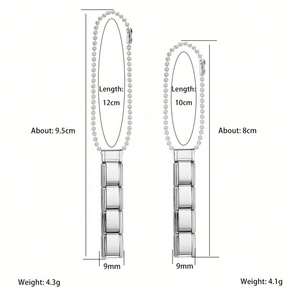 Chaîne à perles italienne pour téléphone portable, pendentif porte-clés DIY, chaîne en acier inoxydable, design élégant et tendance - Product Image 5