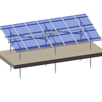 Kit complet de matériel pour support solaire au sol en acier galvanisé modulaire ARTSIGN, station d'énergie photovoltaïque au sol à grande échelle pour usage commercial
