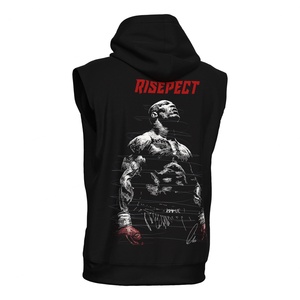 เสื้อฮู้ดแขนกุดสำหรับนักมวยประสิทธิภาพสูง เหมาะสำหรับการวอร์มอัพและการฝึกซ้อม ผลิตจากผ้าฝ้ายผสมเนื้อนุ่ม ช่วยให้คุณพร้อมสำหรับการต่อสู้ - Product Image 3