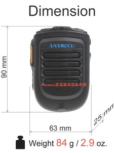 ANYSECU B01 <b>Wireless</b> Blvetooth Hand <b>Mic</b> with RealPTT for Audroid & iOS, Compatible with Zello App L661 - Product Image 3
