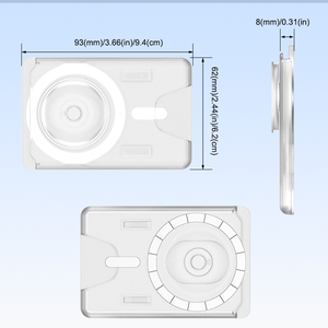 Cartera Magnética con Soporte, Tarjetero de Plástico para 3 Tarjetas, Portátil con Agarre para Dedos, Funda Tipo Cartera para iPhone 17 - Product Image 2