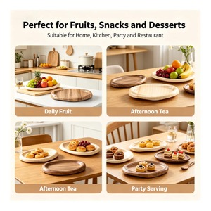 Plato de Frutas Creativo de Melamina, Bandeja de Servir Ovalada Irregular para Decoración del Hogar, Sin Dropshipping - Product Image 3