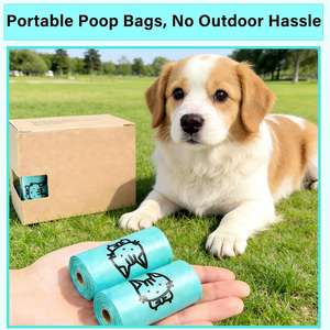 Extra Thick & Strong Pink Dog Poop Bags, Leak-Proof Pet Waste Bags for Walking, Travel & All Sized Pets - Product Image 4