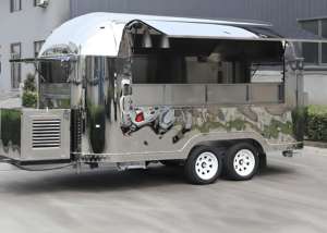 Camionnette à glaces rétro en aluminium avec machines d'arcade intégrées, décor <span class=keywords><strong>Pac</strong></span>-<span class=keywords><strong>Man</strong></span>, friandises glacées classiques, remorque alimentaire remorquable - Product Image 3