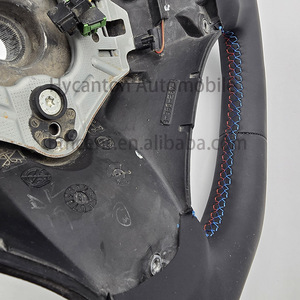 พวงมาลัยหนังแบบเย็บ3สีเรียบสำหรับอุปกรณ์แต่งรถยนต์ E90 BMW - Product Image 3