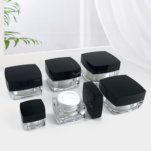 Sang Trọng Kem Mỹ Phẩm Lọ 5G 50G Vuông Trong Suốt Acrylic Nhựa 10Ml Nắp Cho Khuôn Mặt Kem Mắt Kem <span class=keywords><strong>5Ml</strong></span> Mặt Nạ Bao Bì - Product Image 3