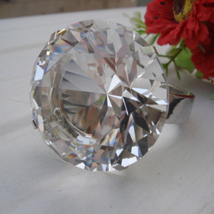 MH-9380 Rõ Ràng thủy tinh kim cương pha lê khăn ăn nhẫn kim cương vòng khăn ăn khăn ăn chủ - Product Image 3