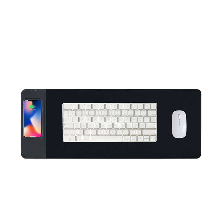 Fast 15W Multifunction Desk Organizer Mat Leather Detachable Wireless ...