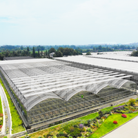 Serre commerciale multi-spans de 1000 m2 pour l'agriculture à grande échelle