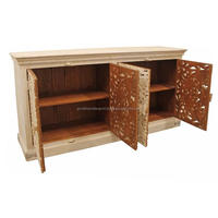 Meuble Armoire de détresse en bois Buffet de rangement antique Armoire de détresse médias en bois Polyvalent pour chambre d'hôtel