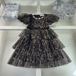 Nuevo Conjunto de Vestido y Falda de Gasa con Estampado de Dibujos Animados de Lujo para Niñas, Estilo Casual con Cuello Redondo - Product Image 6