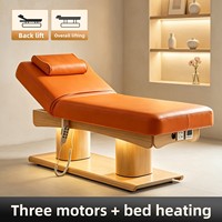 Tempat Tidur Pijat Elektrik Modern Kelas Atas Multi-Fungsi Berpemanas SPALatex Lipat 4-Motor Ruang Tamu Sekolah Kamar Tidur Salon