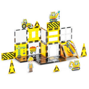 EPT di alta qualità giocattoli per bambini set educativi magnetici da costruzione mattonelle magnetiche giocattoli blocco magnete con la figura - Product Image 3