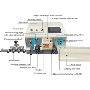 เครื่องลอก<span class=keywords><strong>สาย</strong></span>ไฟ LY Thin Wires แบบอัตโนมัติ ขับเคลื่อนสี่ล้อ สำหรับ<span class=keywords><strong>สาย</strong></span>ไฟขนาด 0.1 มม. - 6 มม.²  220V 110V - Product Image 5