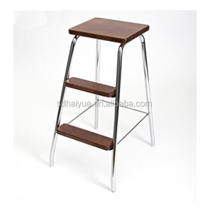 <strong>Tall</strong> bar <strong>Stool</strong> Wood Household Ladder Step <strong>Stool</strong> HY4006-1 - Product Image 3