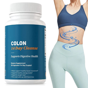 Cápsulas de Limpieza de 14 Días, Cápsulas para la Desintoxicación de Grasa Intestinal, Apoyo para la Limpieza del Colon en Adultos, Cápsulas para la Pérdida de Peso, Suplemento Dietético Adelgazante - Product Image 1