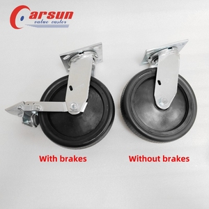 Anpassbare OEM 4/5/6/8 Zoll Stahl rollen Weiße Nylon-Lenk rollen Edelstahl-Hochleistungs-Industrie rollen räder - Product Image 4