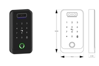 Interphone vidéo d'entrée de bureau d'hôtel, écran tactile, déverrouillage automatique par reconnaissance faciale, lecteur de carte RFID, empreinte digitale, contrôle d'accès intelligent à la porte