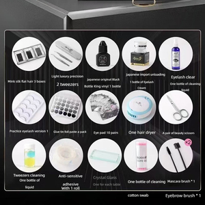 Kit d'entraînement professionnel pour extensions de cils, 16 pièces, ensemble de formation haut de gamme pour l'enseignement de la beauté - Product Image 6
