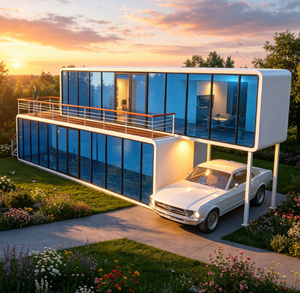 Casa <span class=keywords><strong>de</strong></span> Huéspedes Modular Prefabricada, Tipo Cabaña Apple, para Vivienda Multigeneracional, Extensión Familiar, para el Mercado Estadounidense - Product Image 1