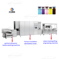 Ligne de production entièrement automatique pour le lavage, le séchage, le remplissage et la scellage de flacons de liquides oraux, ligne de rinçage, séchage, remplissage et bouchage de bouteilles en verre