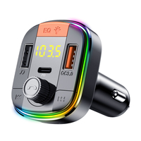 Émetteur FM Bluetooth T832 Adaptateur radio sans fil mains libres Chargeur USB QC3.0 + PD Récepteur audio Lecteur de carte TF Lecteur MP3 Kit voiture