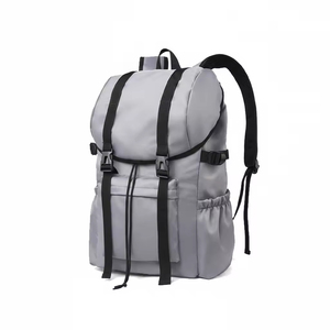 <b>Waterproof</b> Portable Unisex Business Travel <b>Backpack</b> Soft Handle Zipper Closure Big Capacity Polyester Lining Solid School Laptop - Product Image 1