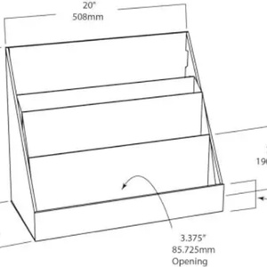 Wholesale Modern 2-Tier Counter <b>Display</b> Stand Creativity Retail Corrugated Cardboard Retail <b>Display</b> <b>Box</b> Eco-Friendly - Product Image 5