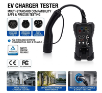 Adaptateur EVSE pour chargeur de véhicule électrique Type 2, testeur portable, station de charge pour véhicules électriques, outil de diagnostic, ports de prise 4 mm, équipement de test
