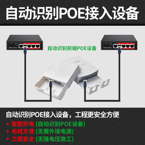 ตัวขยายสัญญาณ PoE มาตรฐานแห่งชาติ 1 ต่อ 4 พอร์ต ความเร็ว 100Mbps สำหรับกล้องวงจรปิด - Product Image 5