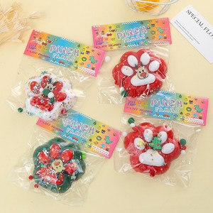 Large Christmas <b>Cat</b> Paw <b>Squishy</b> Squeeze Toy Cute Cartoon Fidget Stress Relief Toy - Product Image 1