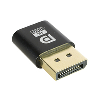 Adaptateur factice DisplayPort HDMI DVI Vga DP ou MiniDP prise d'affichage virtuel 4K émulateur fantôme sans tête EDID 3840*2160 Teamviewer
