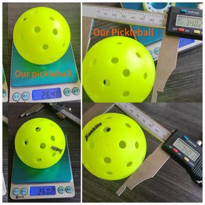 Balles de <span class=keywords><strong>pickleball</strong></span> Franklin X40 Style Outdoor 40 trous compatibles moulage rotatif polymère PE durable directement de l'usine sans bordure - Product Image 2