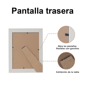 Nhãn Hiệu Riêng Khung Ảnh 4*6 ''5*7' 'Hình Ảnh Khung Màu Xanh Và Trắng Với Vàng Nhựa A4 Khung Ảnh Tùy Chỉnh Nhựa Khung Ảnh - Product Image 6