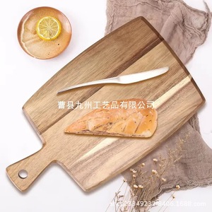 เขียงไม้อะคาเซียสี่เหลี่ยมผืนผ้าไม้เนื้อแข็งสองด้านสำหรับใช้ในครัว - Product Image 4